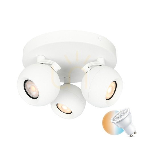 Sprawdź Reflektorki Italux Lafin 3x GU10 białe aluminiowe SPL-45379-3R-WH
