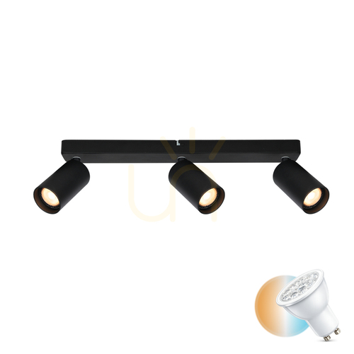 Sprawdź Reflektorek Italux Nesto 3x GU10 czarny LED SPL-23436-3-BK
