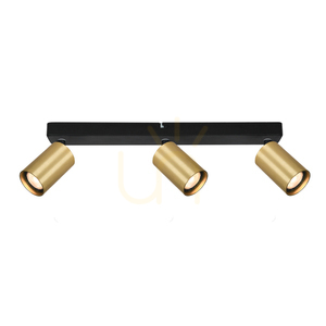 Reflektorek sufitowy Italux Nesto 3×GU10 czarno-mosiężny SPL-23436-3-BK-GD small 1