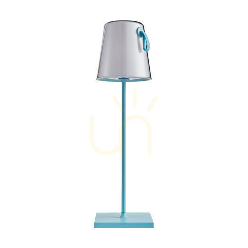 Sprawdź Lampka biurkowa Italux Ostap LED niebieska 39 cm TB-2749-BL