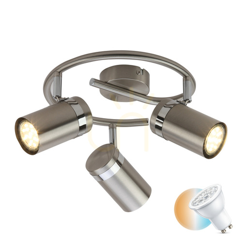 Sprawdź Reflektorek sufitowy Italux Palmoni chromowany 3xGU10 SPL-2024-3A
