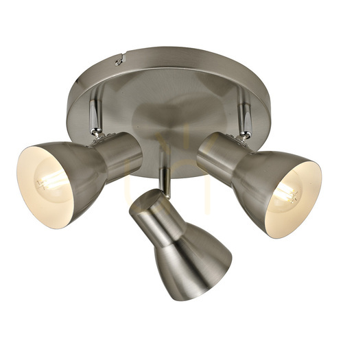 Sprawdź Reflektorek Italux Riado srebrny 3-punktowy E14 SPL-3422-3-SN