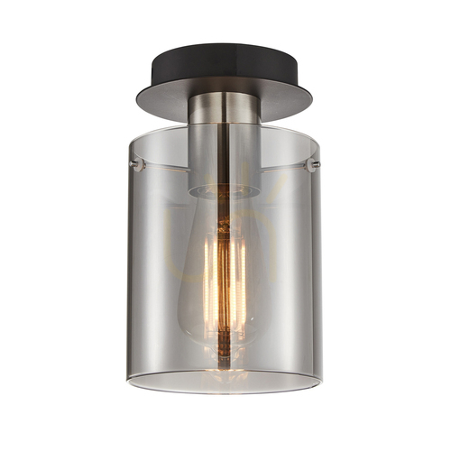 Sprawdź Reflektorek Italux Sardo srebrny szare szkło E27 SPL-5581-1SC-SC-SG