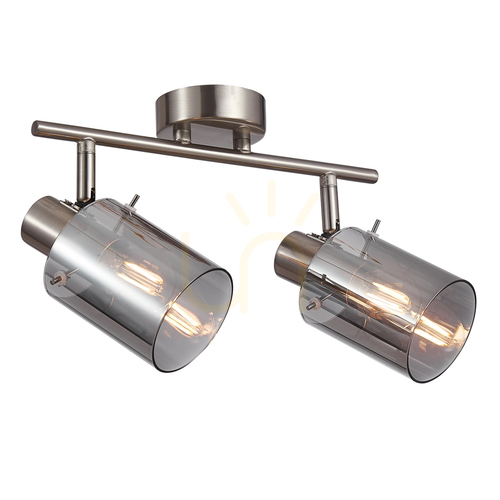 Sprawdź Reflektorek Italux Sardo 2xE14 srebrny dymiony SPL-5581-2-SC-SG