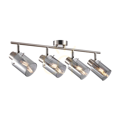 Sprawdź Reflektorek Italux Sardo 4xE14 dymiony srebrny SPL-5581-4-SC-SG