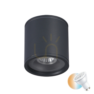 Plafon Zewnętrzny Italux Tormi Czarny GU10 IP54 OPN-39039-BK small 0