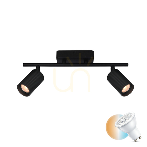 Sprawdź Listwa sufitowa Italux Tris czarna 2×GU10 SPL-46829-2-BK