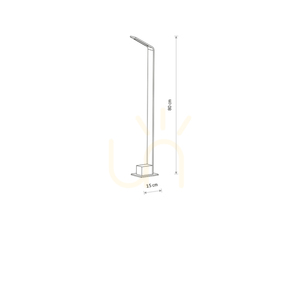 Czarny słupek ogrodowy LED Nowodvorski SLIM LED 11540 7 W 450 lm 3000 K IP54 80 cm small 7
