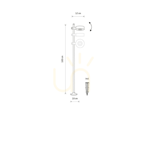 Lampa ogrodowa stojąca regulowana TESSA LED Nowodvorski czarna 100 cm 11541 small 7