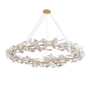 Lampa wisząca BOTANIKA złoto biała 150 cm small 0
