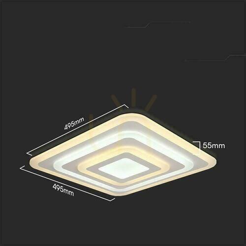 Sprawdź Oprawa Sufitowa V-TAC 82W LED Ściemnialna Biała Pilot SMART VT-7719 3000K-4000K-6000K 6700lm