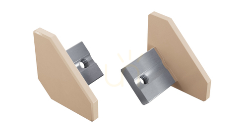 Sprawdź Zaślepka aluminiowa LUMINES ajar bez otworu Light Ivory RAL 1015 12-1508-11