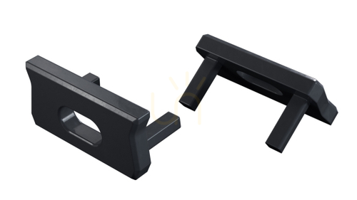 Sprawdź Zaślepka aluminiowa LUMINES Design+ atom Rock Anthracite RAL 7016 z otworem 12-1549-10