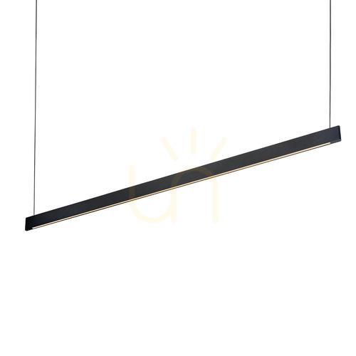 Sprawdź Lampa wisząca belka Ideallux STEEL 336190 czarna 120 cm LED 36W 3000K