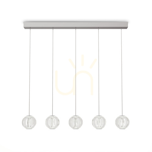 Sprawdź Lampa wisząca Ideallux Diamond 343471 LED 23W 3-punktowa transparentna chrom 84 cm