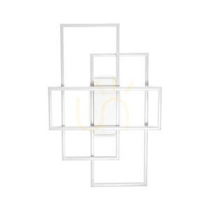 Plafon LED Ideallux Frame 341323 biały 33W 2700K 62,5 cm small 0