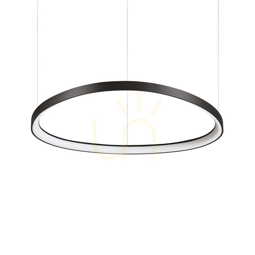 Sprawdź Lampa wisząca Ideallux Gemini 341590 czarna LED 56W 2700K 81 cm