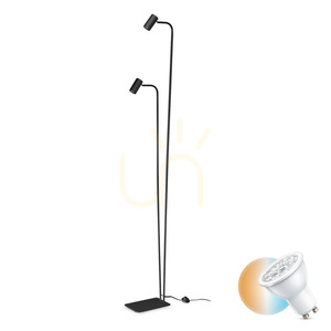 Lampa stojąca Ideallux Ginger czarna 2xGU10 326672 small 0