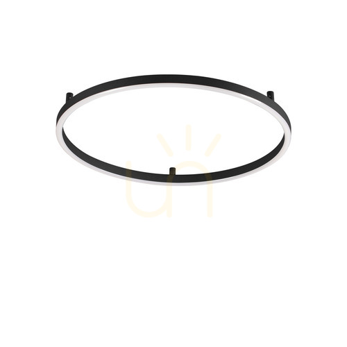 Sprawdź Plafon LED Ideallux Oracle Slim 341927 czarny 70 cm 37W 2700K