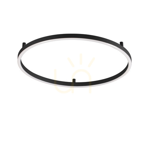 Sprawdź Plafon Ideallux Oracle Slim 341965 czarny LED 53W 90 cm 2700K
