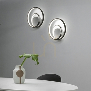 Kinkiet Ideallux OZ 342269 czarny LED 26W 4000K 29 cm small 1