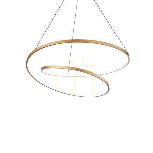 Sprawdź Lampa wisząca Ideallux OZ 342368 mosiądz LED 47W 2700K 60 cm