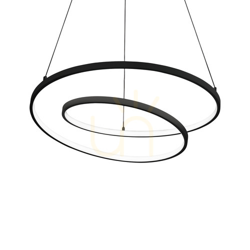 Sprawdź Lampa wisząca Ideallux OZ 342443 czarna LED 52W 4000K 80 cm