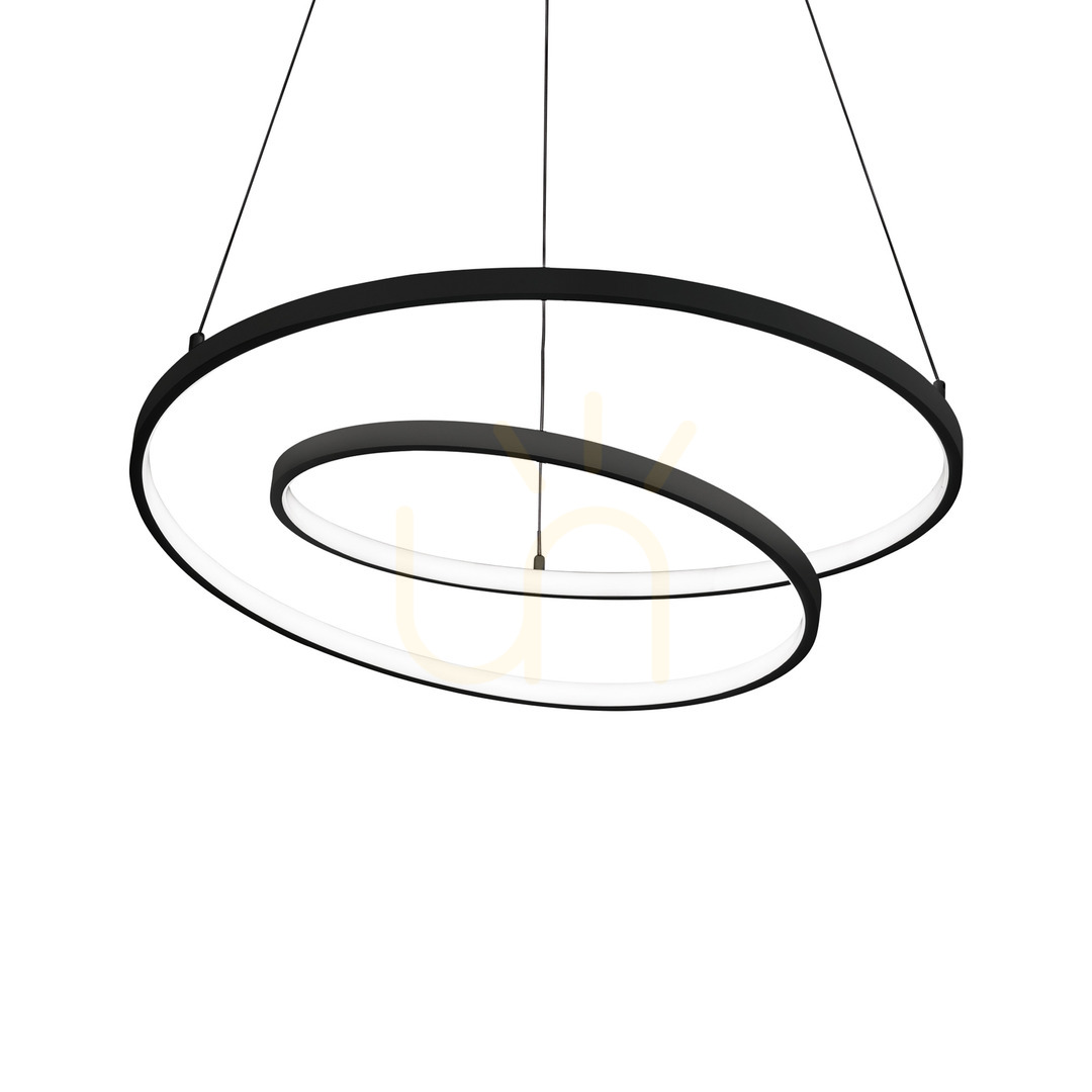 Sprawdź Lampa wisząca Ideallux OZ 342443 czarna LED 52W 4000K 80 cm Lampa wisząca Ideallux OZ 342443 czarna LED 52W 4000K 80 cm