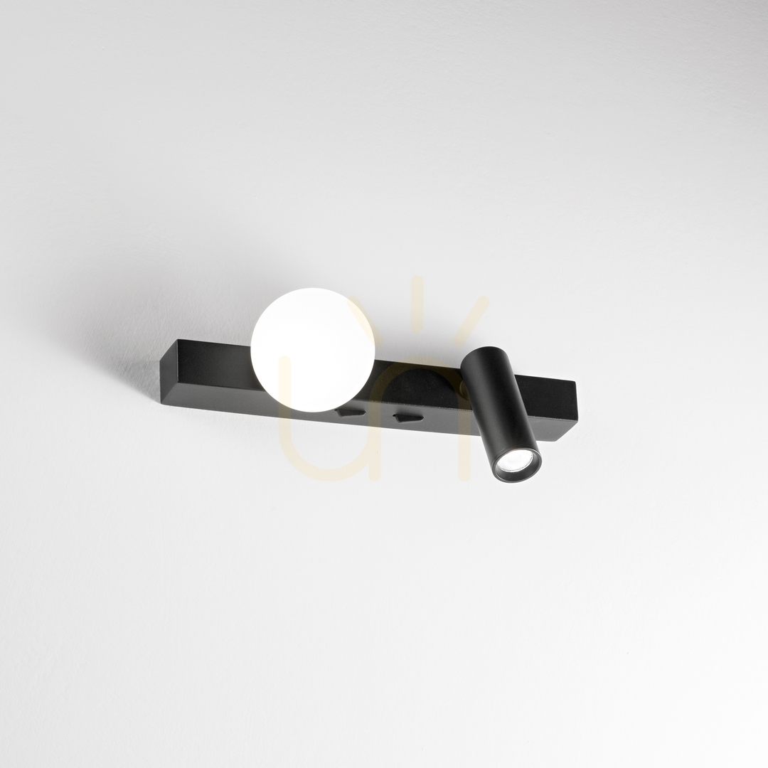 Zobacz Kinkiet LED Ideallux Binomio 336664 czarny 2x6W 21,6 cm Kinkiet LED Ideallux Binomio 336664 czarny 2x6W 21,6 cm