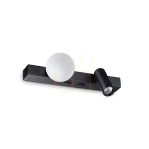 Kinkiet LED Ideallux Binomio 336664 czarny 2x6W 21,6 cm 0 Kinkiet LED Ideallux Binomio 336664 czarny 2x6W 21,6 cm small 0