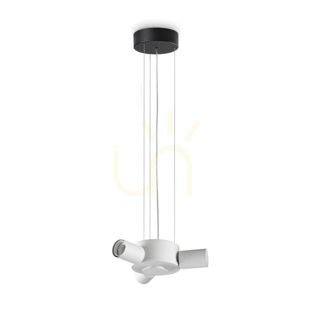 Sprawdź Lampa wisząca 3-punktowa Ideallux SET UP 348216 czarna E27 24 cm Lampa wisząca 3-punktowa Ideallux SET UP 348216 czarna E27 24 cm