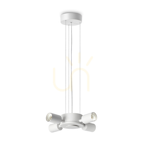 Sprawdź Lampa wisząca 4xE27 Ideallux SET UP biała 31 cm 348230