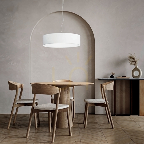 Sprawdź Abażur Ideallux SET UP 346052 beżowy tkanina 90 cm