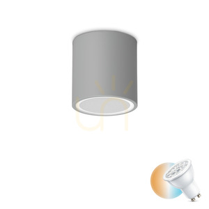 Plafon zewnętrzny Ideallux Techo 342726 szary GU10 IP54 9 cm 0 Plafon zewnętrzny Ideallux Techo 342726 szary GU10 IP54 9 cm small 0