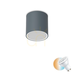 Plafon zewnętrzny Ideallux TECHO 318103 antracyt GU10 IP54 15 cm 0 Plafon zewnętrzny Ideallux TECHO 318103 antracyt GU10 IP54 15 cm small 0