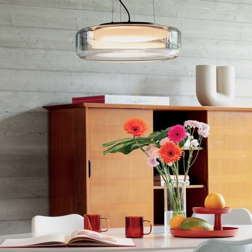 Sprawdź Lampa wisząca Ideallux TOPICO 333045 LED 28W dymiona szklana 45 cm