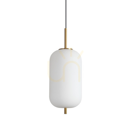 Sprawdź Lampa wisząca Ideallux Umile 314952 LED 20W 22 cm biała mosiądz