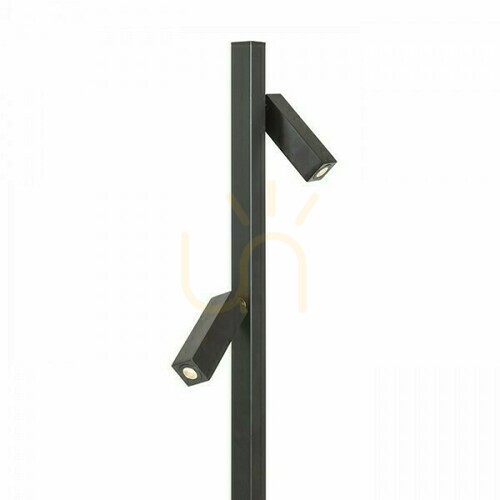 Sprawdź Lampa Stojąca Fado Podłogowa Czarna 230 V Led 2x3 W 45° 3000 K
