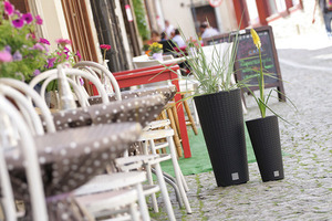 Doniczka mrozoodporna RATO TUBUS - biały 8 L small 2