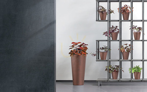 Doniczka mrozoodporna TUBUS SLIM BETON CORTEN - kolor stal cortenowa 15,5 L small 2