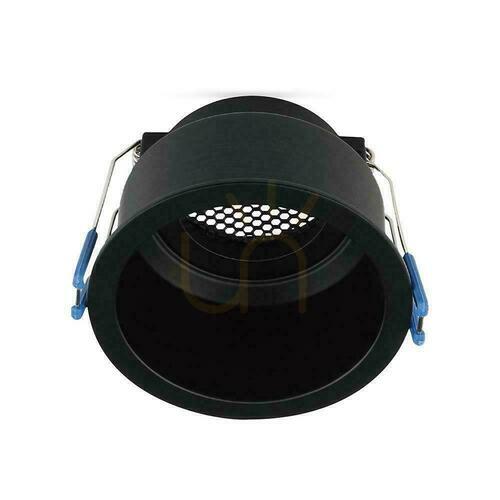 Sprawdź Oczko sufitowe V-TAC VT-9001RD GU10 czarne, głębokie z siatką anti-glare, ø9 cm, IP20