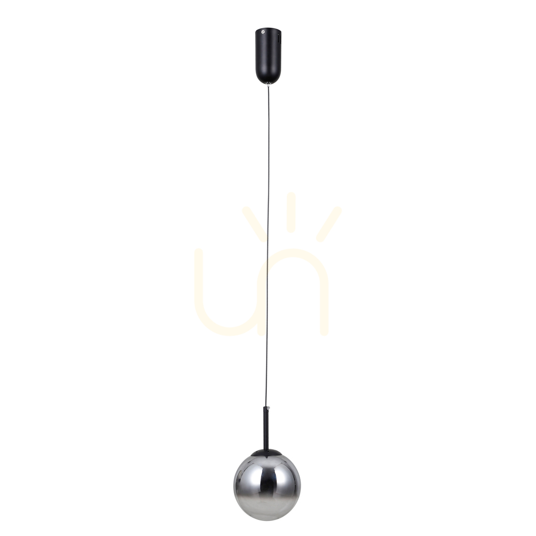 Sprawdź Lampa Wisząca Italux Velada LED Czarna Szklana 15 cm PND-34381-1-BK Lampa Wisząca Italux Velada LED Czarna Szklana 15 cm PND-34381-1-BK
