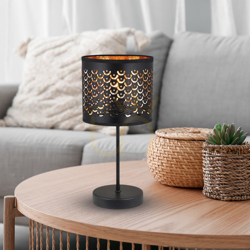 Sprawdź Lampka nocna Milagro MORGAN ML1802, czarno-złota, 1×E27, 42 cm
