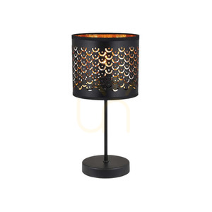 Lampka nocna Milagro MORGAN ML1802, czarno-złota, 1×E27, 42 cm small 0