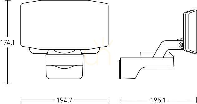 Wyświetl Naświetlacz bez czujnika Steinel XLED Protect PIR 13,6W 3000K 1642lm IP54 IK03 230V antracytowy / tworzywo sztuczne Naświetlacz bez czujnika Steinel XLED Protect PIR 13,6W 3000K 1642lm IP54 IK03 230V antracytowy / tworzywo sztuczne