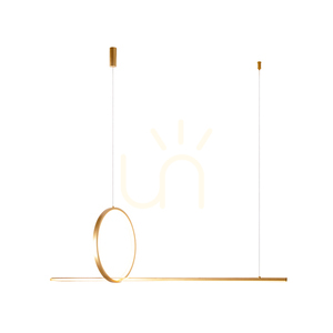 Lampa Wisząca Azzardo PELLE 3-STEP DIMM Złoty small 1