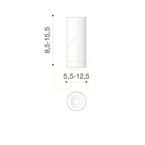 Downlight Azzardo SANTOS GU10 Czarny small 2