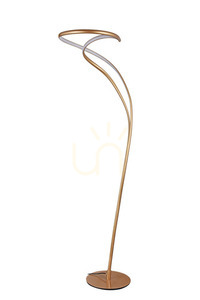 Lampa Podłogowa Azzardo TWIST 3-STEP DIMM Złoty small 1