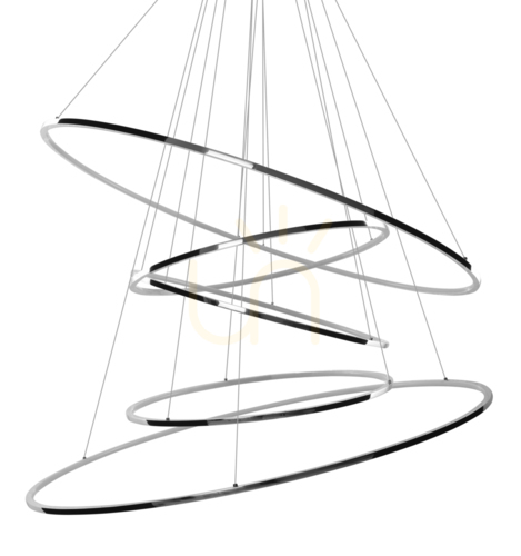 Sprawdź Lampa Wisząca Azzardo WHEEL XXL Chrom