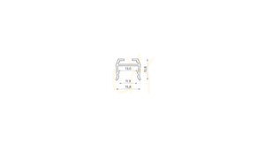 Profil LED Lumines axel surowy, 2,02 m, aluminiowy, natynkowy lub zwieszany, 10-1360-20 small 1